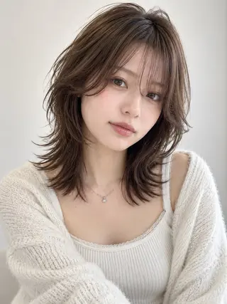 ミディアム ✨毛髪診断で絶対綺麗 ✨美髪艶髪専門✨高浪のヘアスタイル