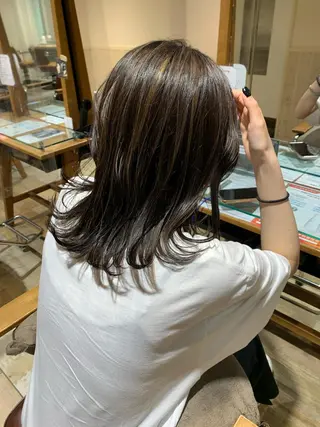 ミディアム 💖クボ モモ💖のヘアスタイル