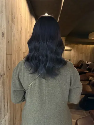 ミディアム カラー Ria🌙*ﾟ 艶カラーのヘアスタイル