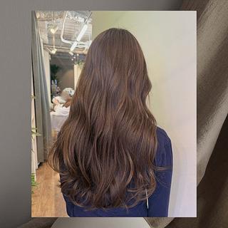 ロング カラー 透明感カラー meiのヘアスタイル