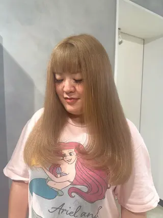 ロング カラー ハイトーン/うる艶 🤍カラー Mioのヘアスタイル
