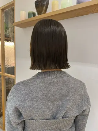 セミロング カラー Lomalia 🤍🫧/makoのヘアスタイル