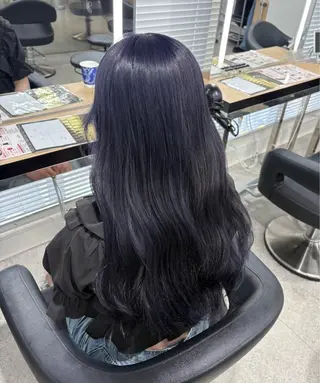 ロング miku/ラベンダー 透明感カラー🪻❤︎のヘアスタイル