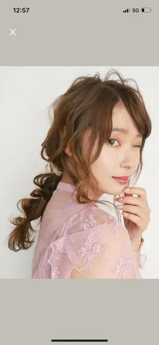 ヘアアレンジ Marika 🫧のマツエク・マツパデザイン