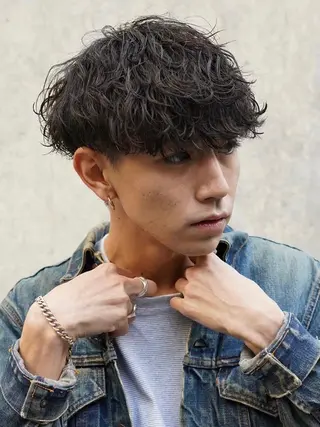 ショート パーマ メンズ SENTA✨メンズ パーマ✨fifth栄のヘアスタイル