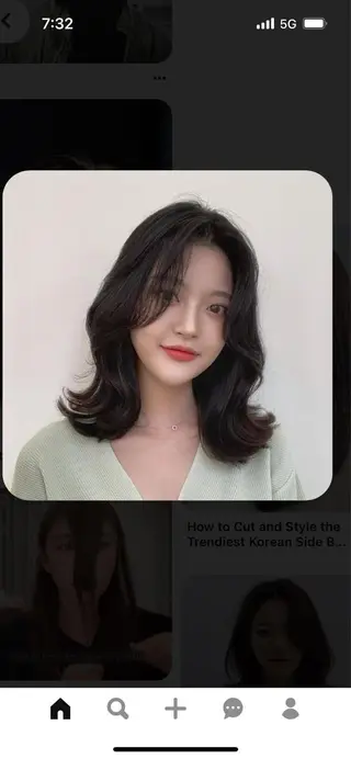 ミディアム 韓国好き🇰🇷 美容師MIKUのヘアスタイル