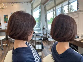 ミディアム カラー 大川 真矢のヘアスタイル