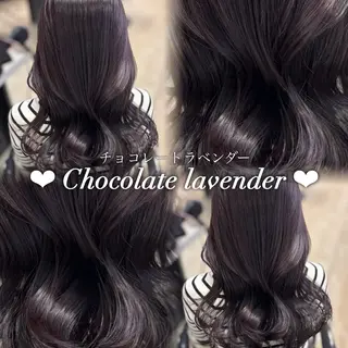 セミロング カラー Kurumi🩶銀座 ピンクラベンダー🎀のヘアスタイル