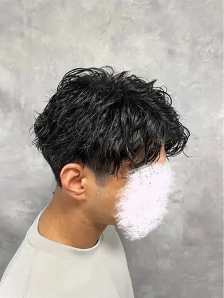 ショート パーマ メンズ TAKIZAWA 武蔵小杉のヘアスタイル