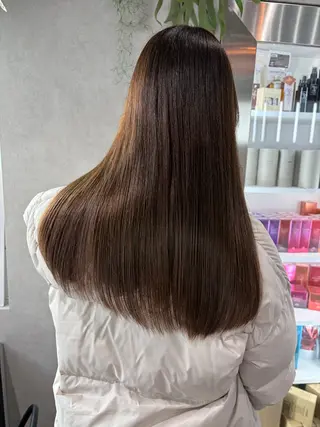 セミロング カラー ナチュラル透明感🌱 小山美樹子のヘアスタイル