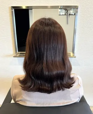 ミディアム 山下 遼香のヘアスタイル