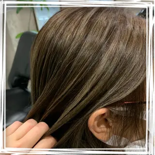 ミディアム カラー enx天王町店 伊藤 愛央のヘアスタイル