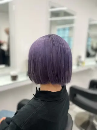 ミディアム カラー ❄最強かわいいカラー ❄️MINA❄️のヘアスタイル