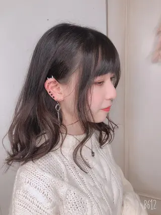 セミロング カラー デザインカラー🎨 下北沢 / 磯部のヘアスタイル