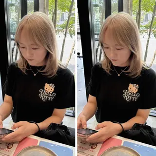 セミロング ⭐️カラー特化⭐️ 安達佑紀のヘアスタイル