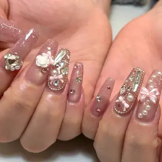 ネイル yuki❄️堺筋本町 韓国ワンホンのネイルデザイン