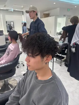 ショート パーマ メンズ 銀座/ショート/ メンズ/HINOKIのヘアスタイル