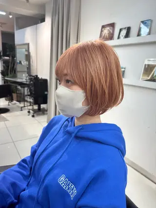 ショート ハイトーンカラー が絶対可愛い✨泰聖✨のヘアスタイル