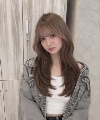 ミディアム カラー ✨レイヤーカット/ 髪質改善✨ななみのヘアスタイル
