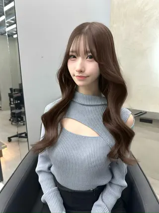 セミロング 韓国/ワンホンヘア 髪質改善/MaCoのヘアスタイル