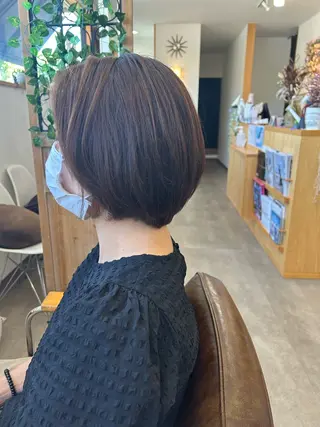 ショート ブリーチなしベージュ /ヘアセット/ミユのヘアスタイル