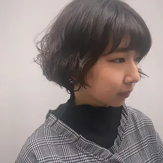 ショート パーマ 山中 直輝のヘアスタイル