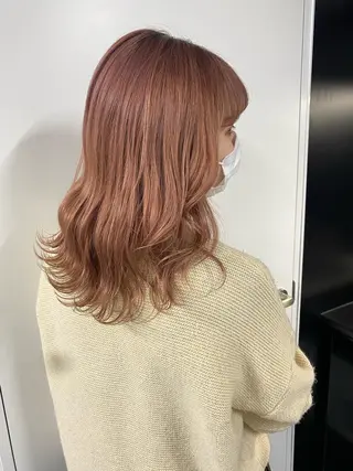 ミディアム カラー ヘアアレンジ 小顔カット/艶 カラー特化♡MIHOのヘアスタイル