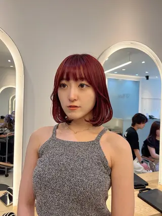 ショート カラー 渋谷で叶う美髪❤ ◎NATSUKI🤍のヘアスタイル