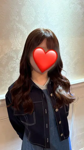ロング 大川 結羽のヘアスタイル
