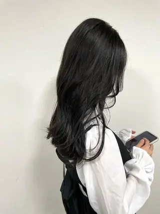 セミロング 艶髪カラー& トリートメント　松村のヘアスタイル