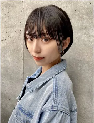 ショート カラー 今話題の艶髪矯正 美艶カラー/FUKAのヘアスタイル