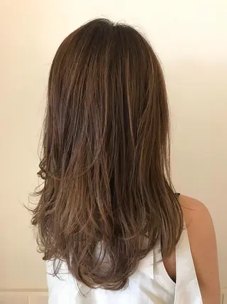 ロング カラー 清水 ちひろ ✄トップスタイリストのヘアスタイル