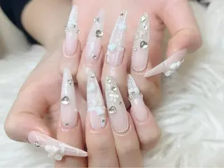 ネイル Kei Nail 長さ出し 付け放題のネイルデザイン