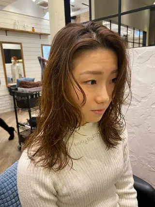 ロング パーマ フレンチボブパーマ Yuukiのヘアスタイル