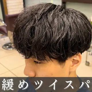 メンズ 🪶フェザーパーマ& 縦落ちパーマ/かずまのヘアスタイル
