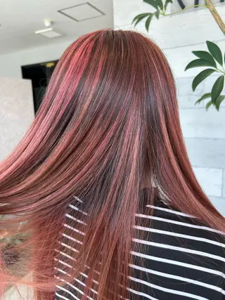 ロング カラー 宮原 佳奈のヘアスタイル