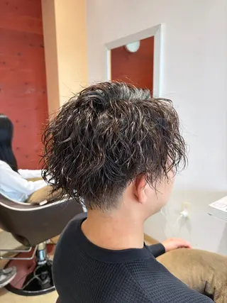 パーマ メンズ 淡色┊︎ナチュラル 🧁奈那美🧁*.゜のヘアスタイル