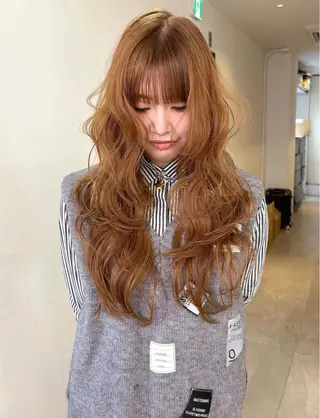 ロング Hikari / 天神大名/暖色カラーのヘアスタイル