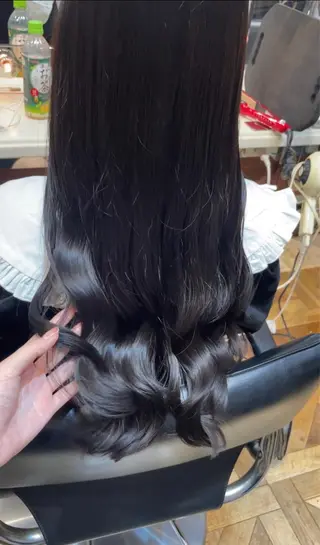 ロング カラー ご新規様限定 透明感カラーKANAのヘアスタイル
