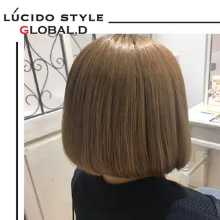 ミディアム カラー 🥛洒落髪小顔cut なら龍崎🥛のヘアスタイル