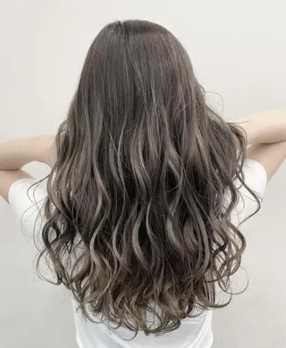 ロング カラー ダブルカラー/ 縮毛矯正🌼畔上のヘアスタイル