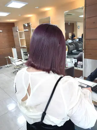 ショート レイヤー/艶髪カラー 森本くるみのヘアスタイル