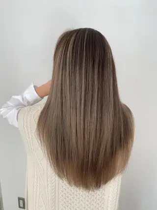 セミロング カラー 高橋 弘一のヘアスタイル