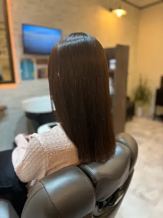 セミロング ツヤ髪専門美容師 桑原 和誠のヘアスタイル