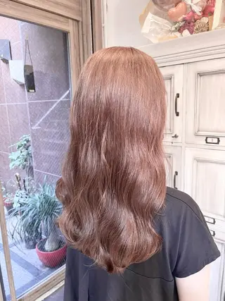 ロング カラー 髪質改善で 憧れの潤艶美髪にのヘアスタイル