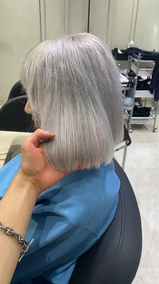 ミディアム カラー ダブルカラー/透明感 カラー/kazusaのヘアスタイル