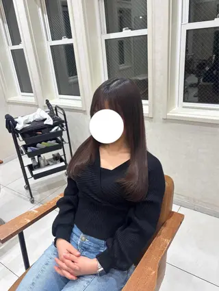 ロング ⭐️うる艶カラー 募集　まゆ⭐️のヘアスタイル