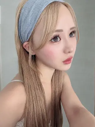 ロング ヘアアレンジ カラー エクステ¥5000 LuciAカラーのヘアスタイル