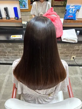 ロング パーマ ヘアアレンジ イツキ🌕デザインカ ラー🥨髪質改善🫧のヘアスタイル