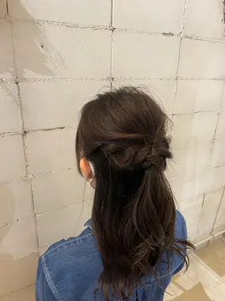 ミディアム ヘアアレンジ いまじゅく あおいのヘアスタイル